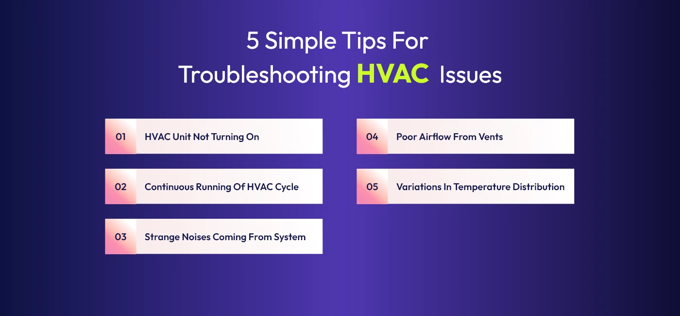 HOW TO TROUBLESHOOT COMMON HVAC PROBLEMS